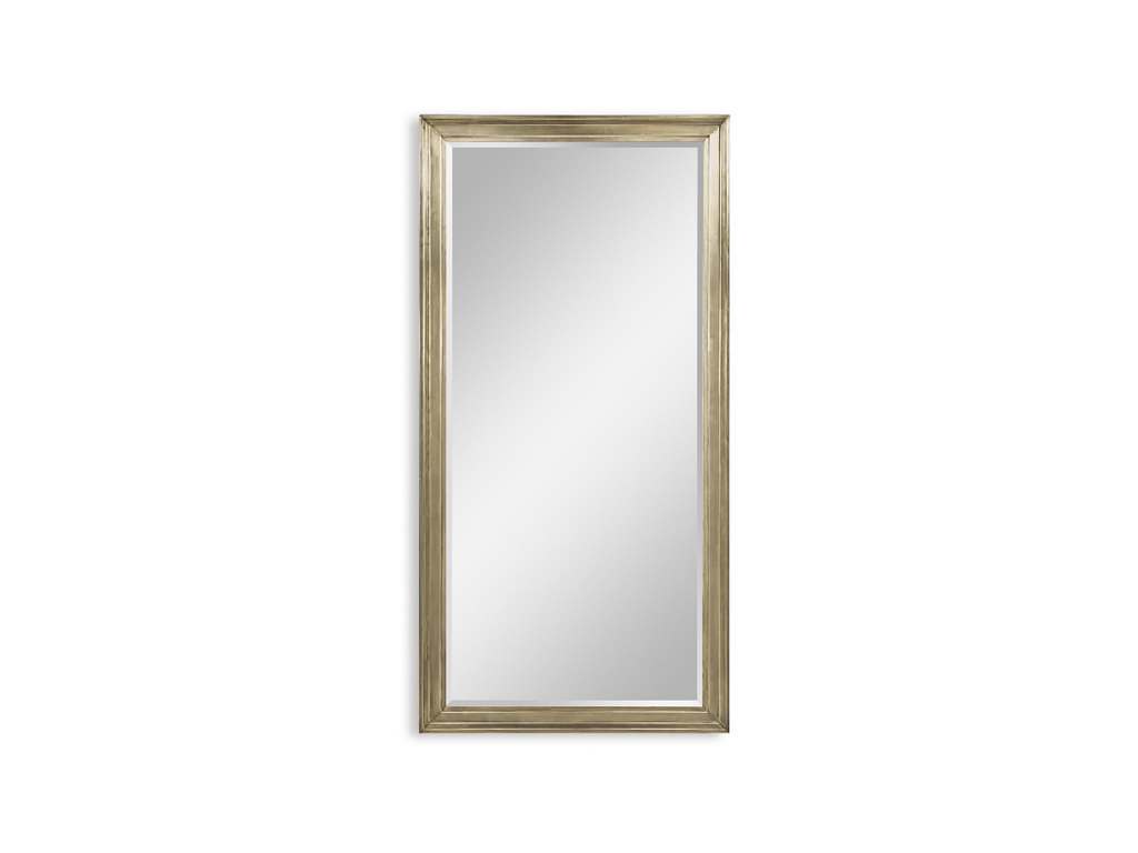 Jonathan Charles 496014-BMG Hamilton Rectangular Medium Antique Gold Brass Floor Standing Mirror