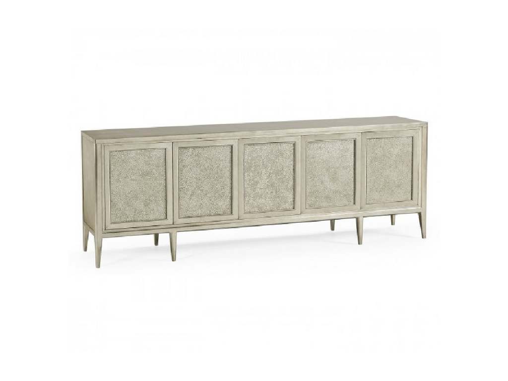 Jonathan Charles 500374-90L-SIL Toulouse Entertainment Cabinet
