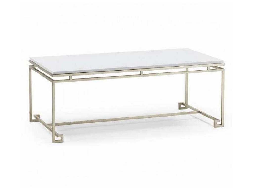 Jonathan Charles 500383-SIL-LCD Modern Accents Cocktail Table B