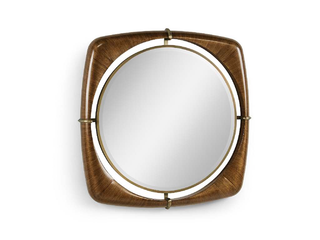 Jonathan Charles 500360-42D-WTL Toulouse 42 inch Walnut Mirror