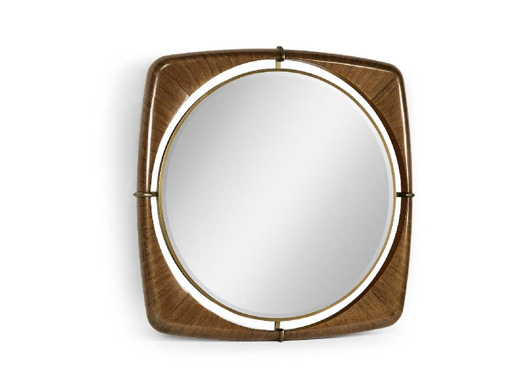 Jonathan Charles 500360-52D-WTL Toulouse 52 inch Walnut Mirror