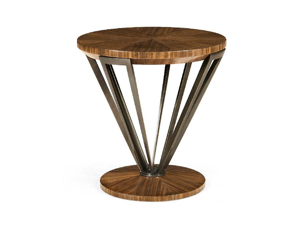 Jonathan Charles 500366-WTL Toulouse Round Lamp Table