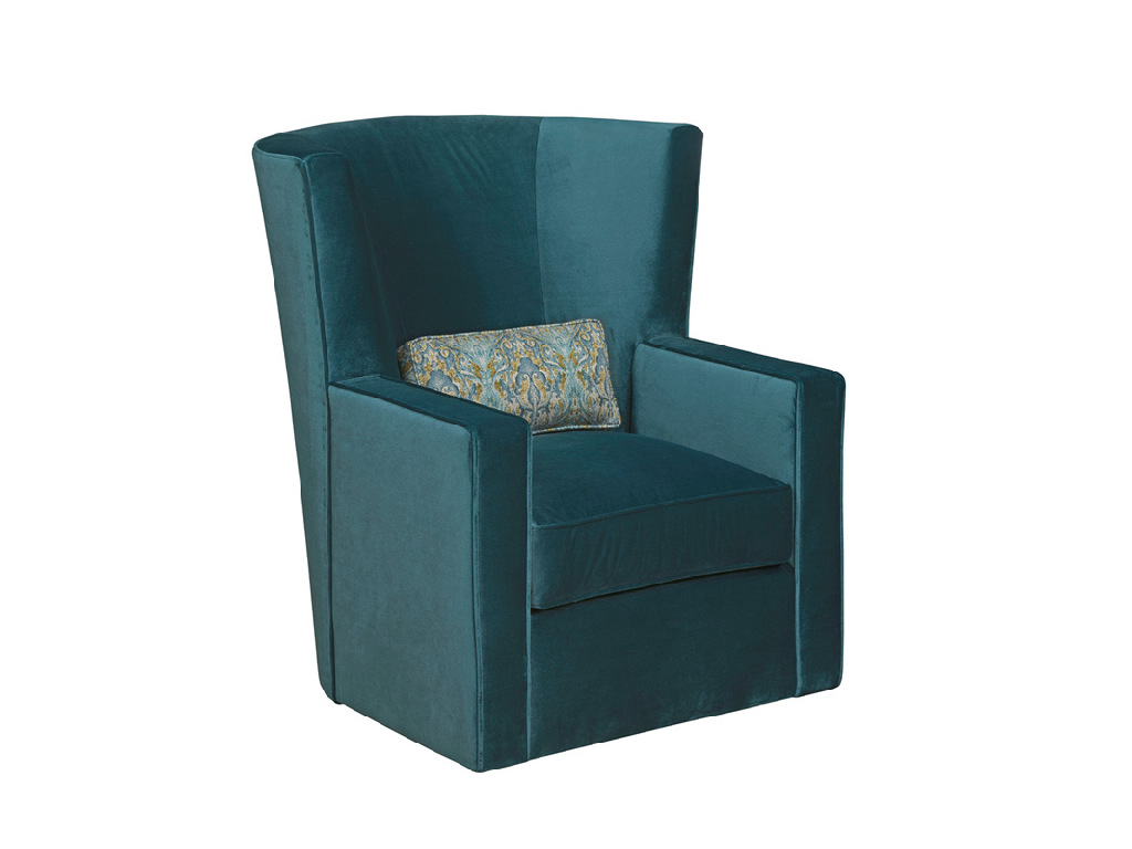 Kincaid 054-02 Accent Chairs and Ottomans Fitzgerald Swivel Chair