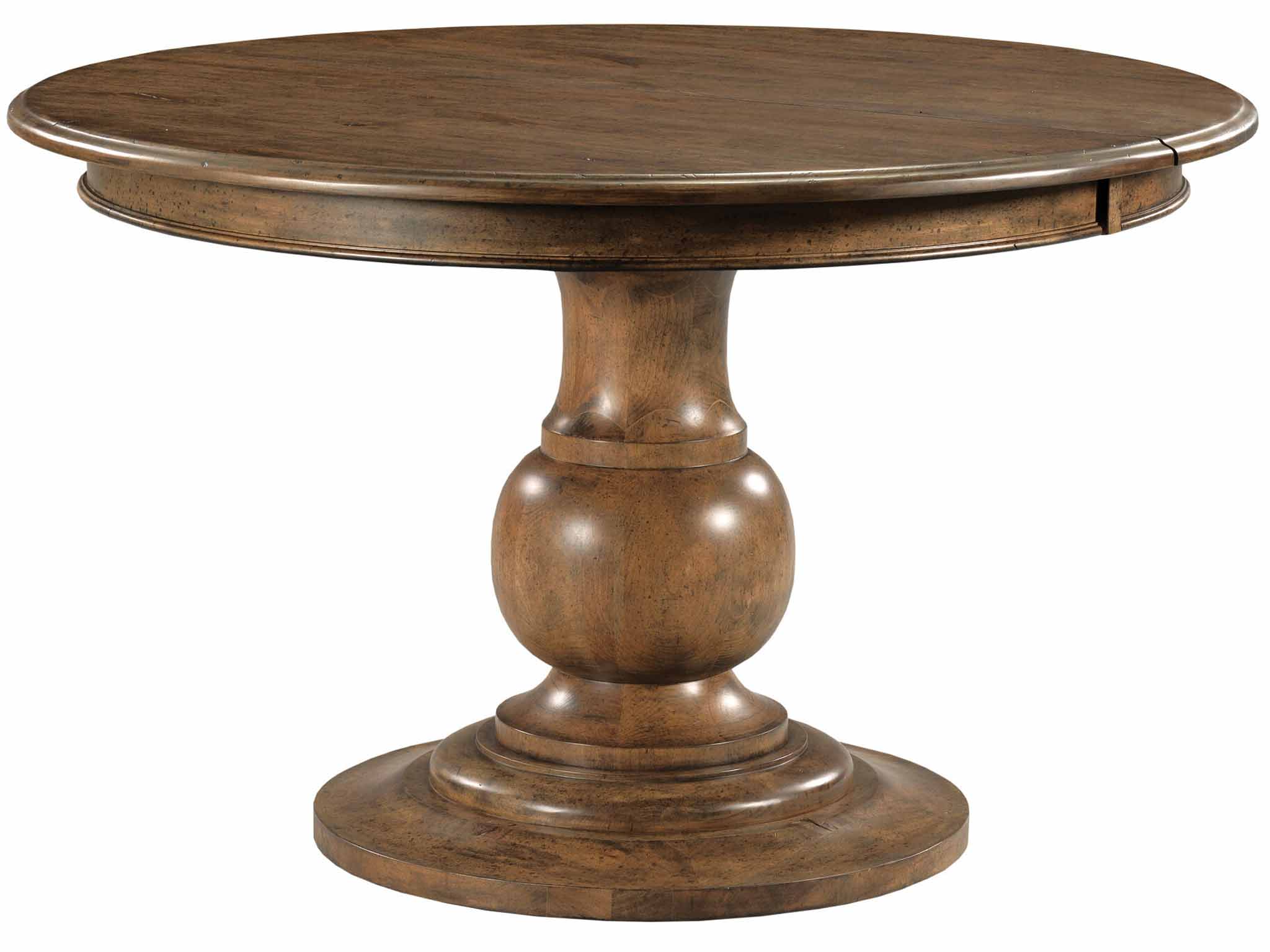Kincaid 024-701P Ansley Whitson Round Pedestal Dining Table Complete