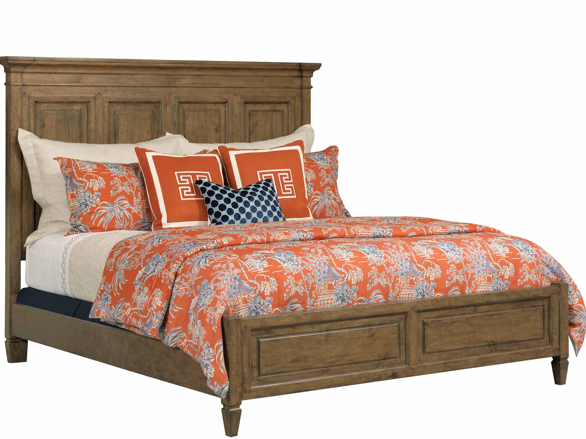 Kincaid 024-307P Ansley Hartnell Cal King Panel Bed - Complete