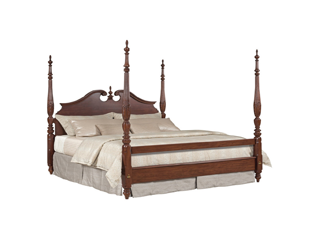 Kincaid 607-324P Hadleigh Queen Rice Carved Bed