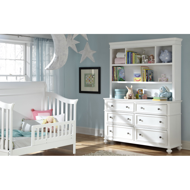 Legacy Classic Kids 2830-1100, 2830-7201 Madison Nursery Bookcase Hutch with Dresser