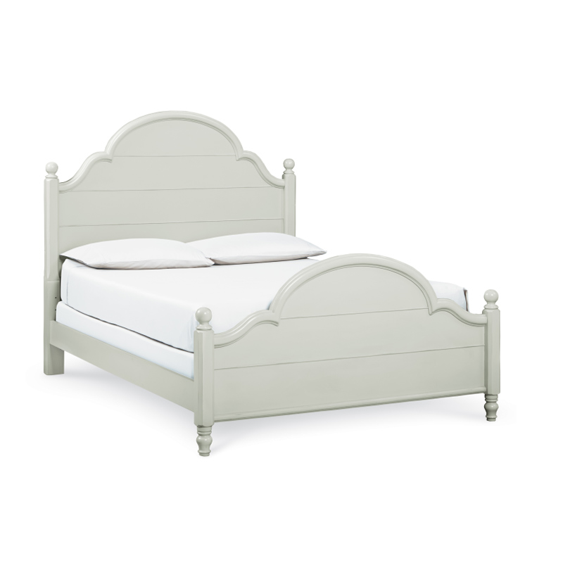 Legacy Classic Kids 3830-4205 Inspirations by Wendy Bellissimo Morning Mist Westport Low Poster Headboard Queen