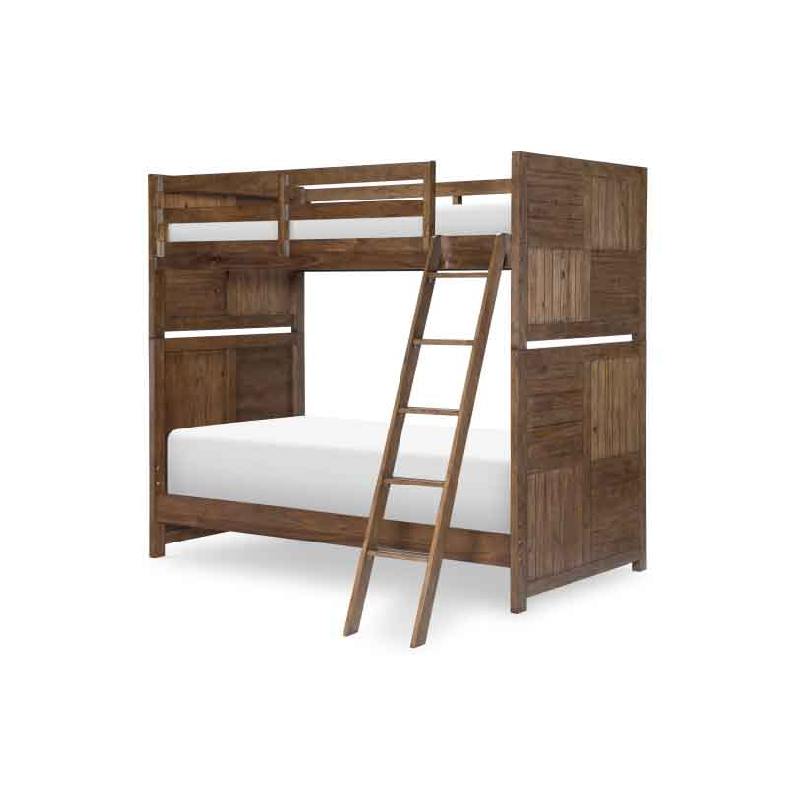Legacy Classic Kids 0832-8110K 0832-8110 0832-8120 0832-8130 Summer Camp Twin Over Twin Bunk Bed Brown