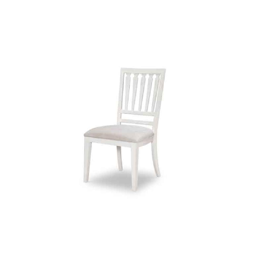 Legacy Classic 1313-140 Edgewater Sand Dollar White Slat Back Side Chair