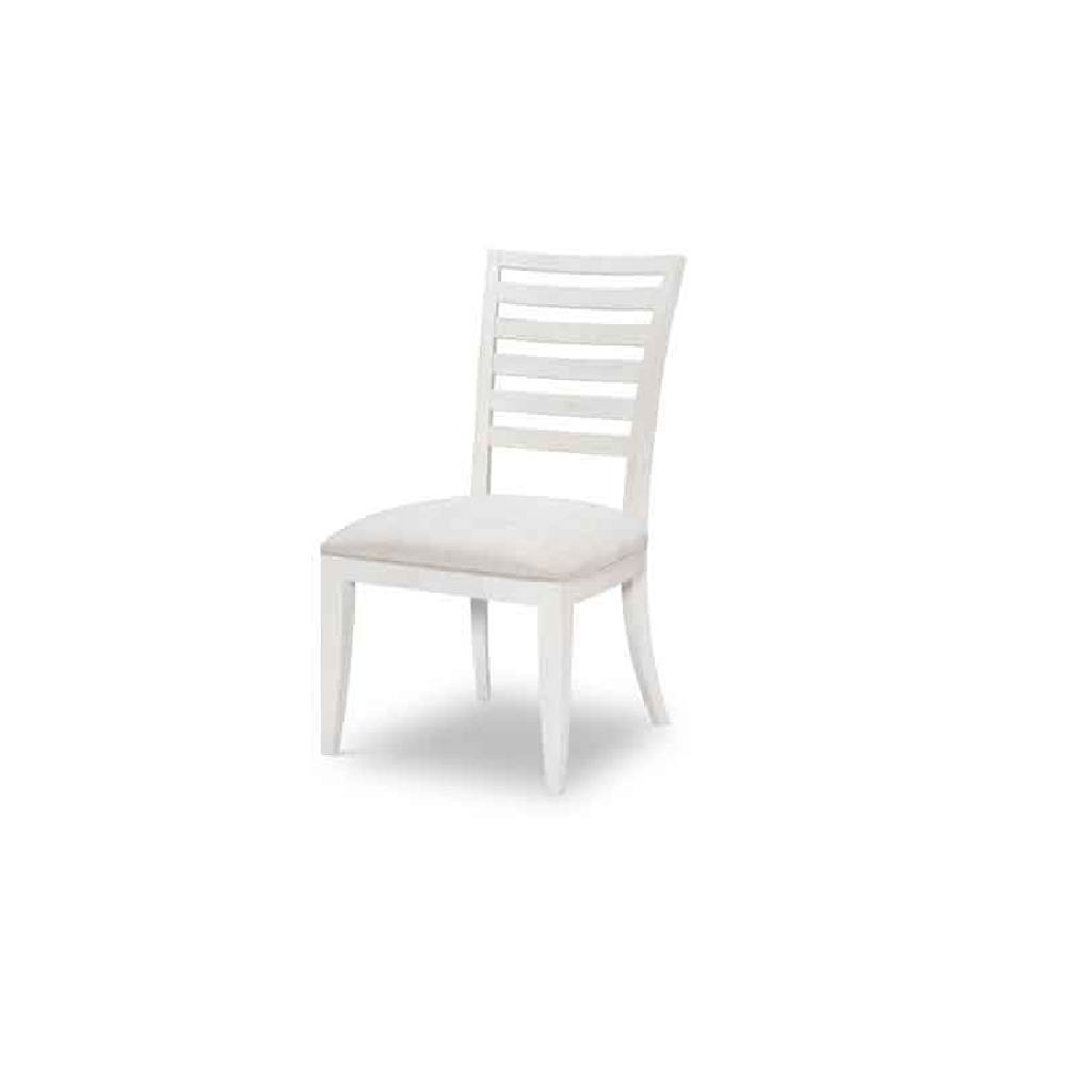 Legacy Classic 1313-240 Edgewater Sand Dollar White Ladder Back Side Chair