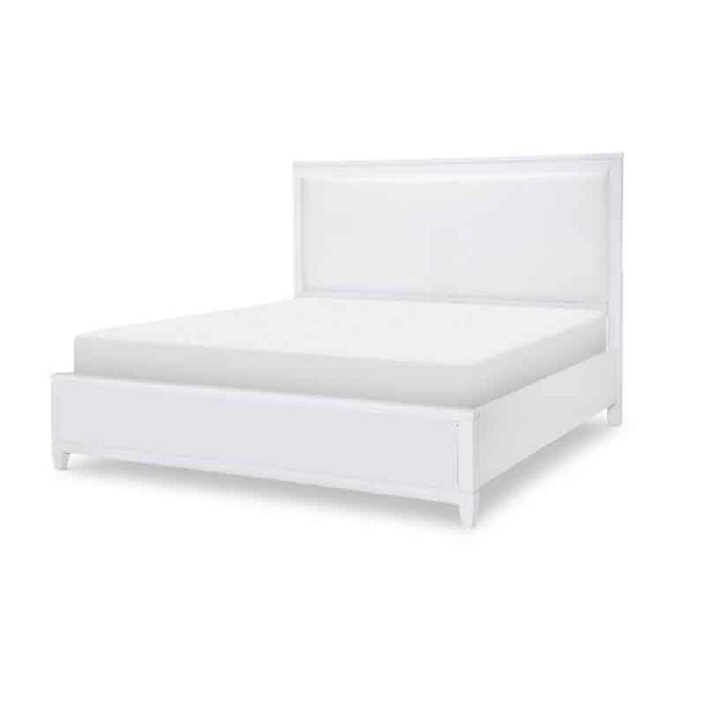 Legacy Classic 1160-4207K 1160-4206 1160-4216 1160-4903 Summerland White Finish Upholstered Bed CA King