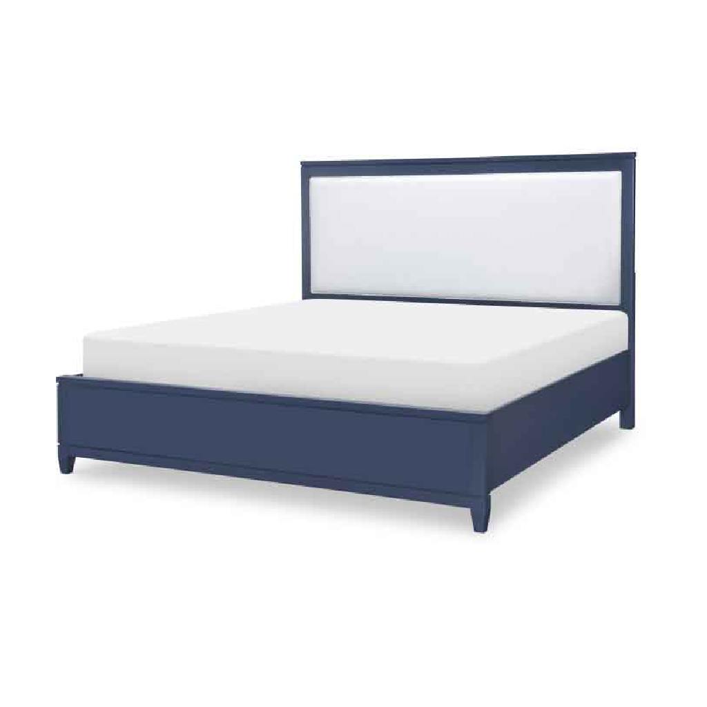 Legacy Classic 1162-4207K 1162-4206 1162-4216 1162-4903 Summerland Blue Finish Upholstered Bed CA King