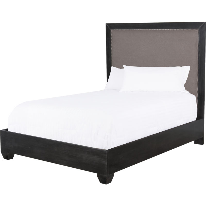 Lorts 4083HB, 4083, 4085HB, 4085, 4087HB, & 4087 Bedroom Upholstered Bed with Wood Trim