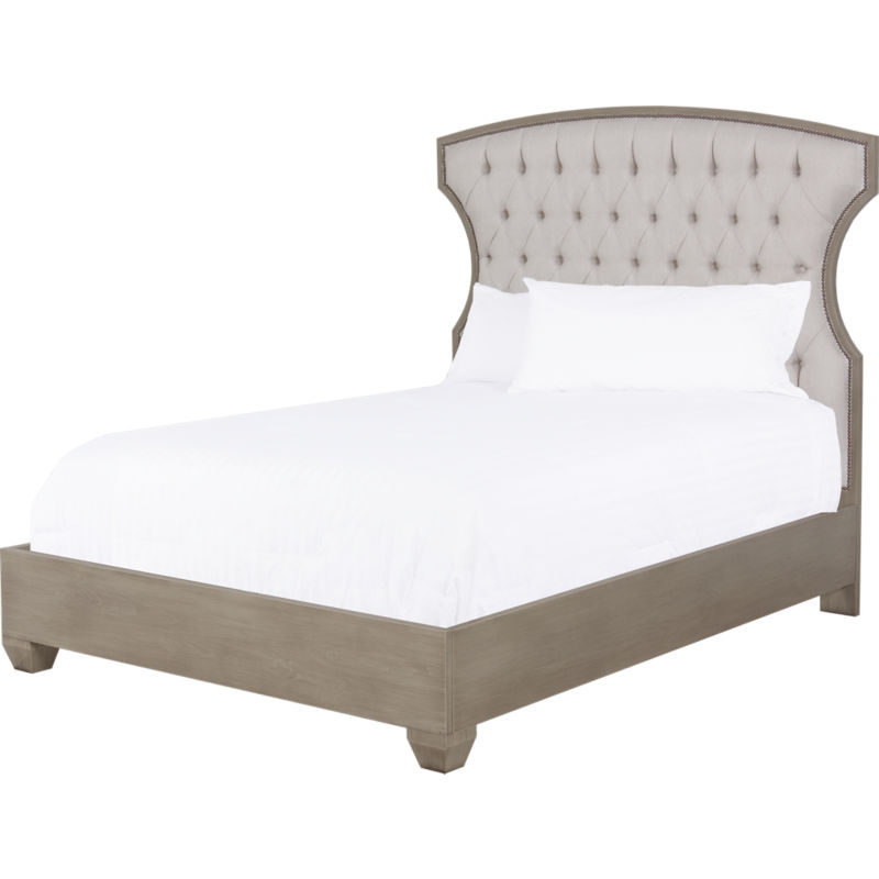 Lorts 4093HB, 4093, 4095HB, 4095, 4097HB, & 4097 Bedroom Upholstered Bed with Wood Trim