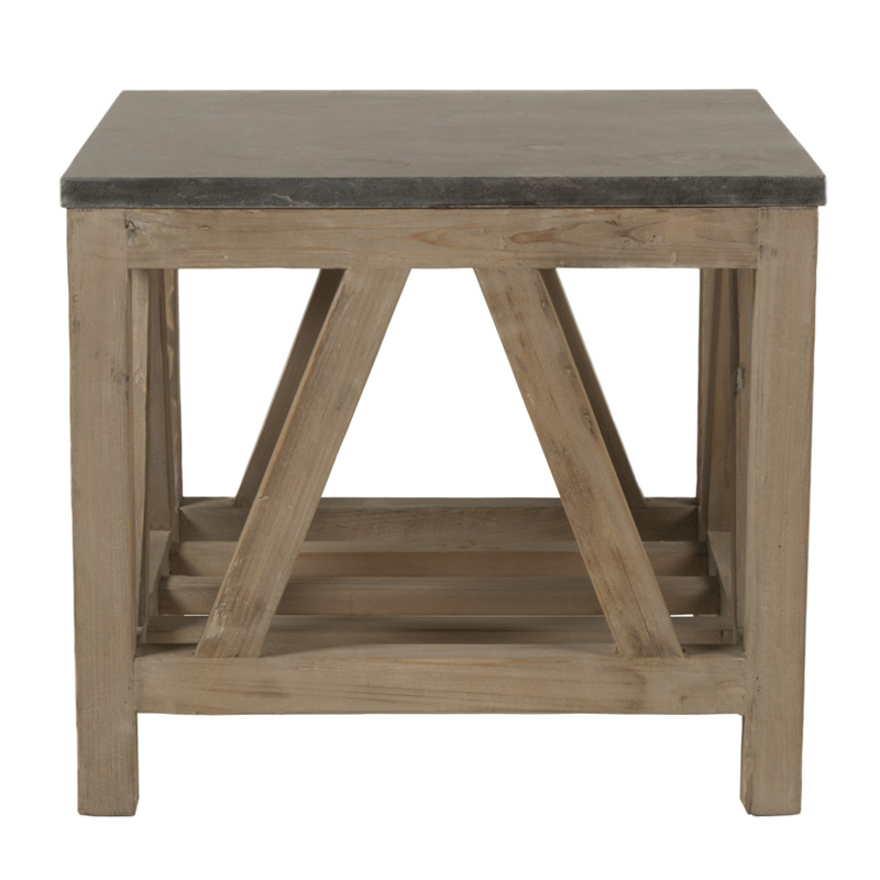 Essentials For Living 8023 Bella Antique Blue Stone End Table