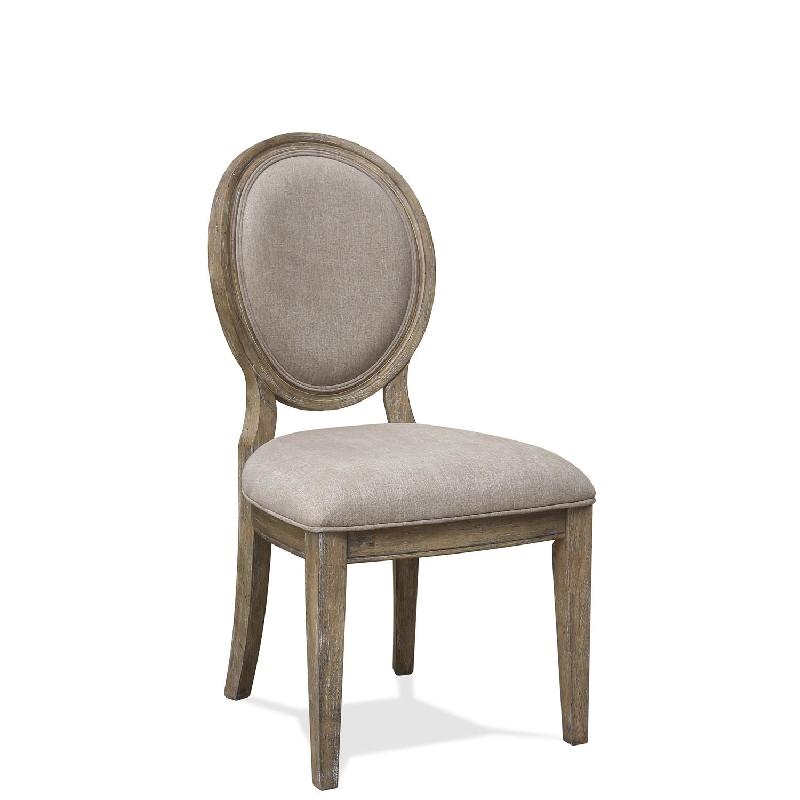 Riverside 54957 Sonora Upholstered Oval Side Chair