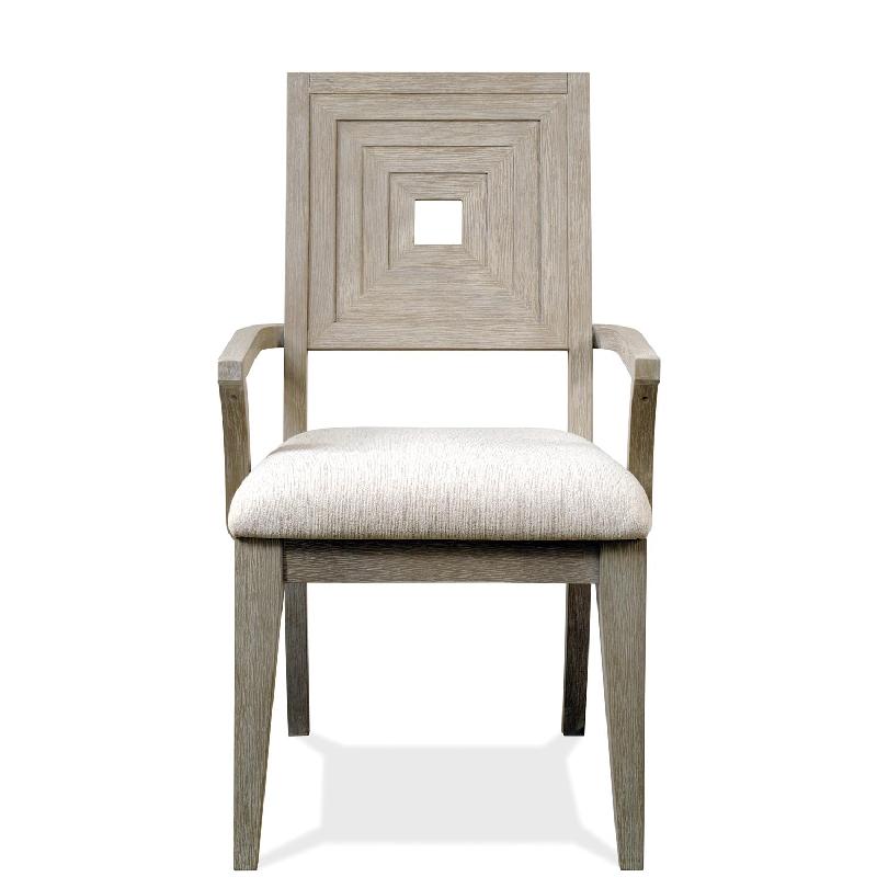 Riverside 73458 Cascade Upholstered Wood Back Arm Chair
