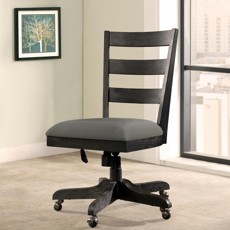 Riverside 28227 Perspectives Wood Back Upholstered Desk Chair