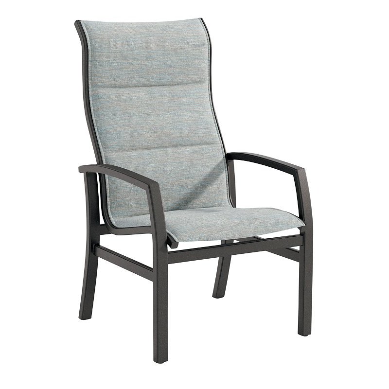 Tropitone 162001PS Muirlands Padded Sling High Back Dining Chair