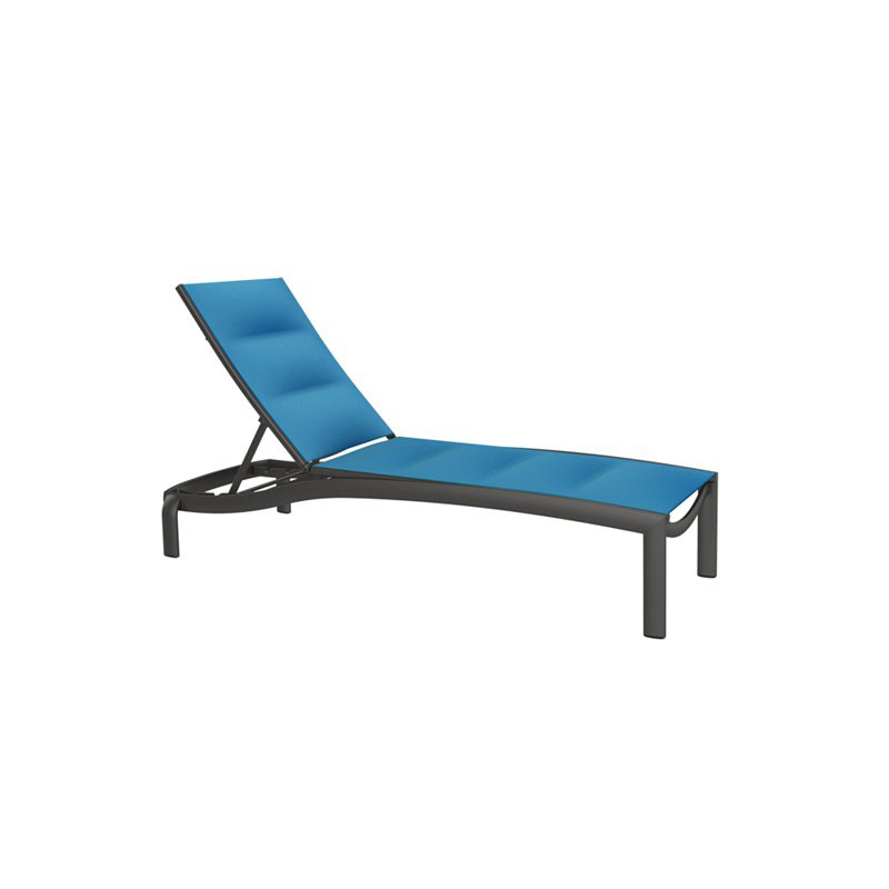 Tropitone 891533PS KOR Padded Sling Armless Chaise Lounge