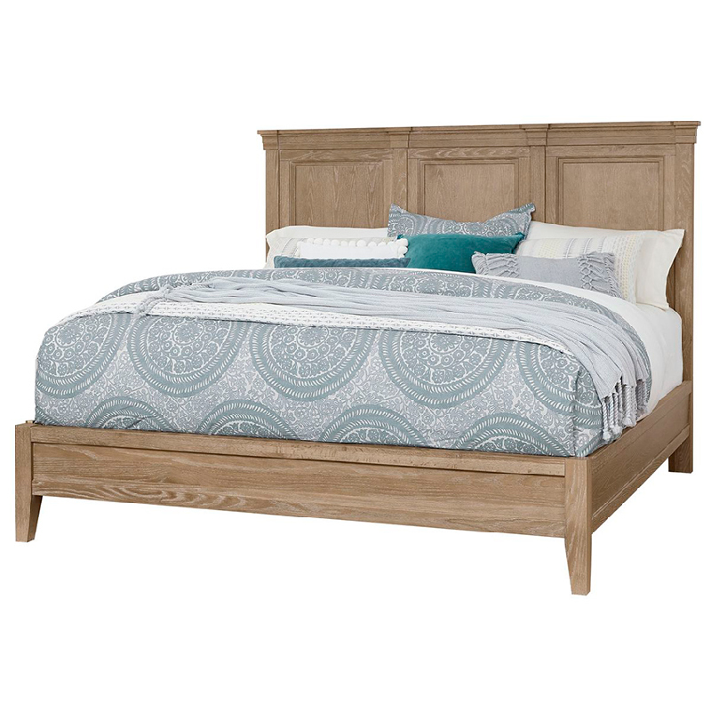 Laurel Mercantile 141-669-766 Passageways Mansion Bed with Low Profile Footboard in Deep Sand
