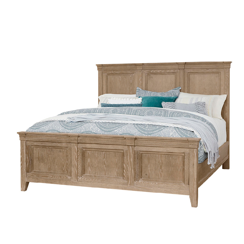 Laurel Mercantile 141-669-966 Passageways Mansion Bed with Mansion Footboard in Deep Sand