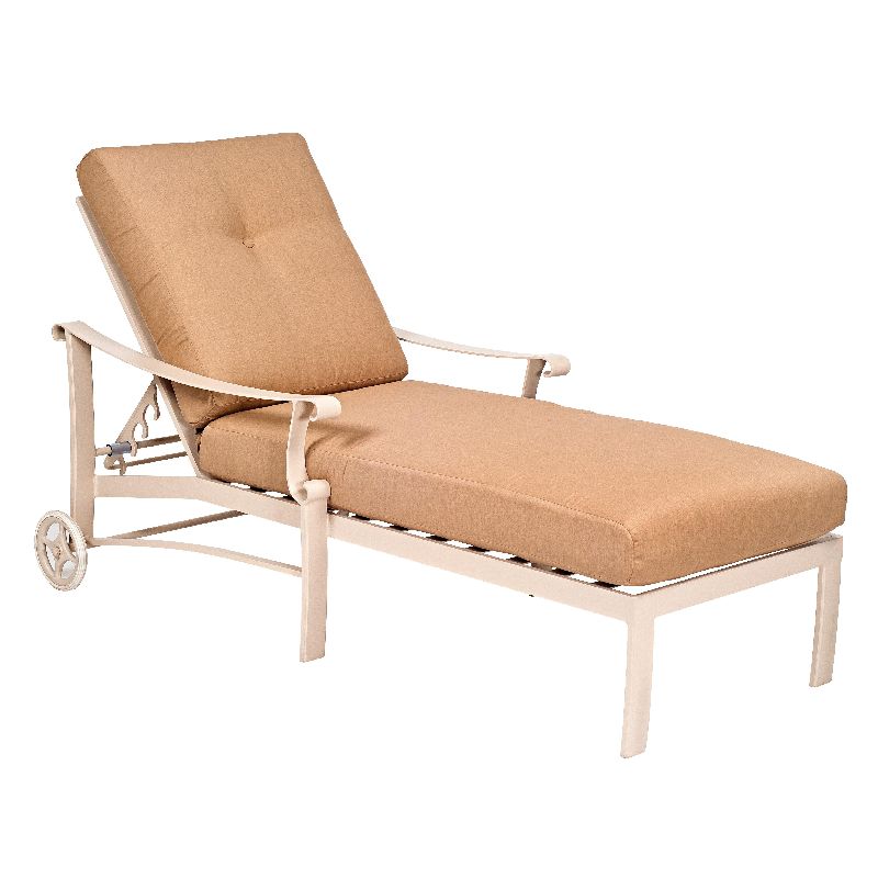 Woodard 8Q0470 Bungalow Cushion Adjustable Chaise Lounge