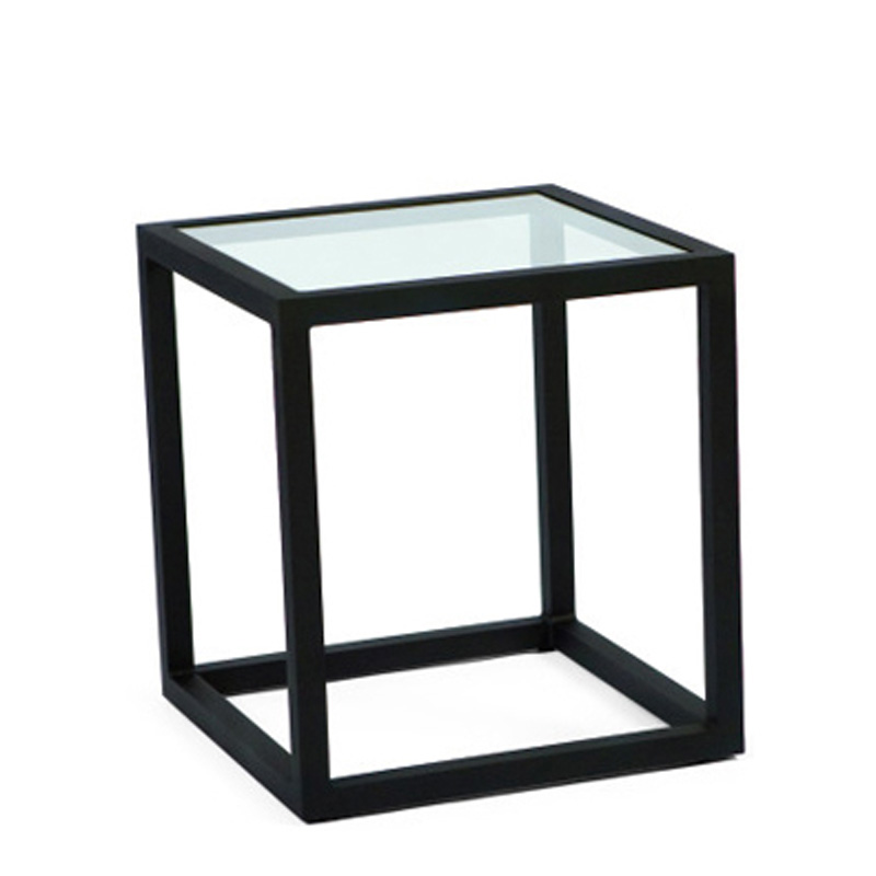Woodard 3Z0439 Salona Strap by Joe Ruggiero End Table Clear Glass