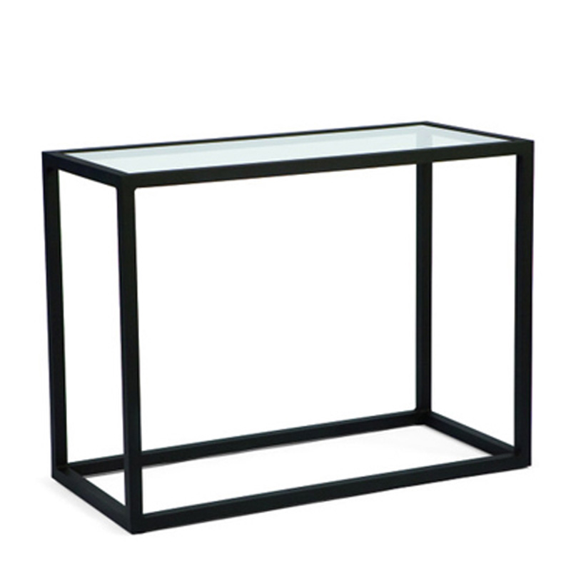 Woodard 3Z0476 Salona Strap by Joe Ruggiero Console Table Clear Glass