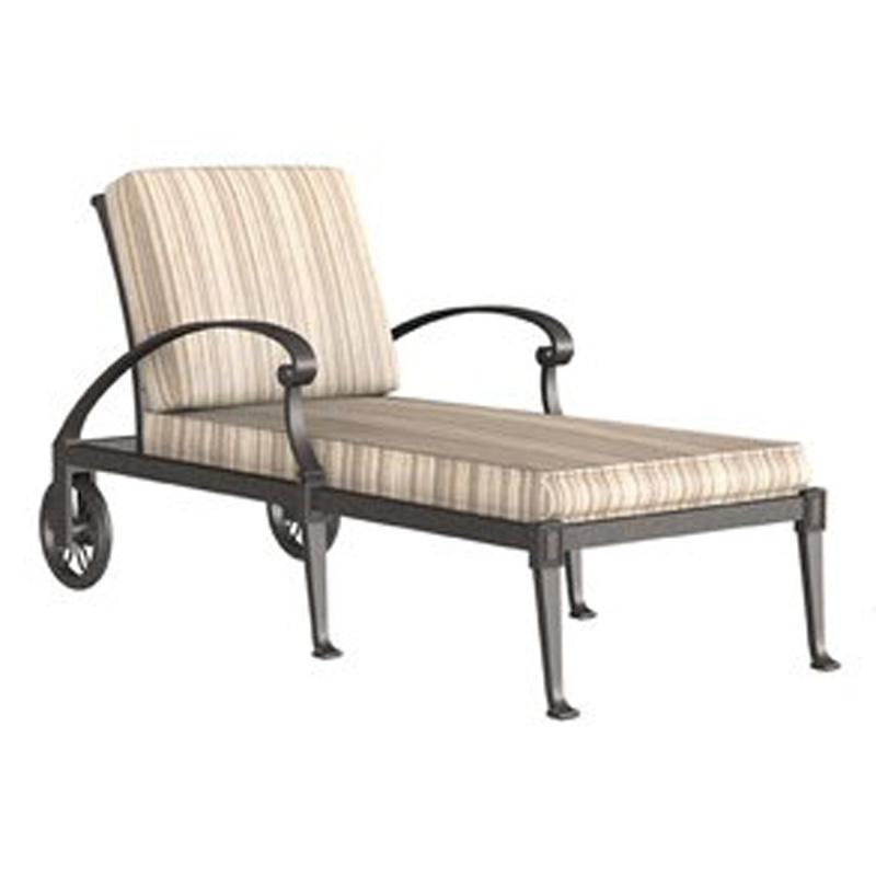 Woodard 4Q0470 Wiltshire Adjustable Chaise Lounge Stackable