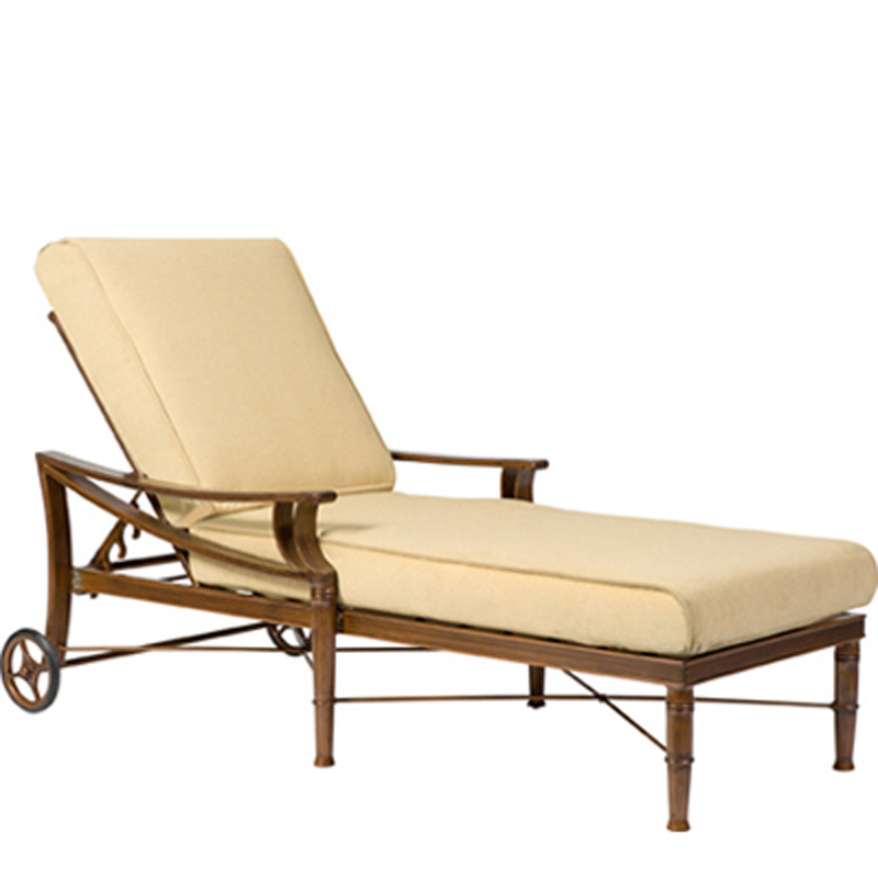 Woodard 590470 Arkadia Cushion and Sling Adjustable Chaise Lounge