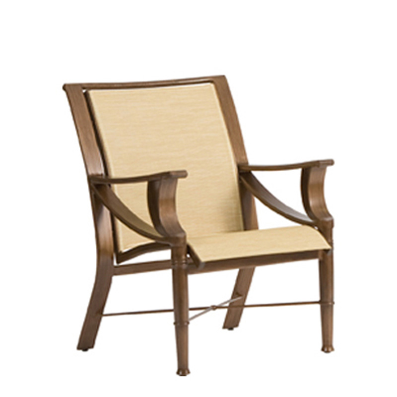 Woodard 5H0401 Arkadia Cushion and Sling Dining Arm Chair