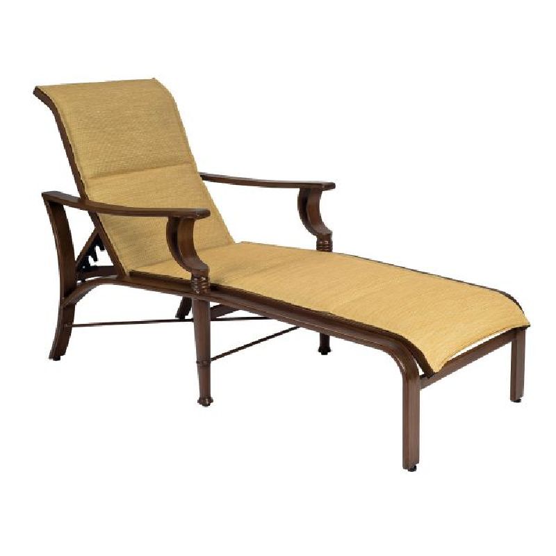 Woodard 5H0570 Arkadia Padded Sling Adjustable Chaise Lounge