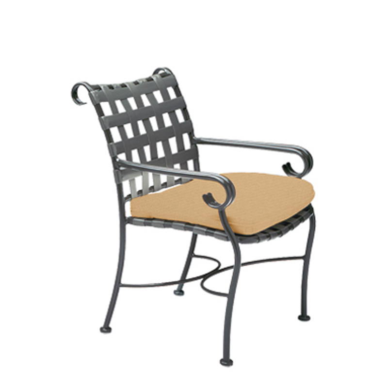 Woodard 16W401 Ramsgate Dining Arm Chair with Optional Seat Cushion