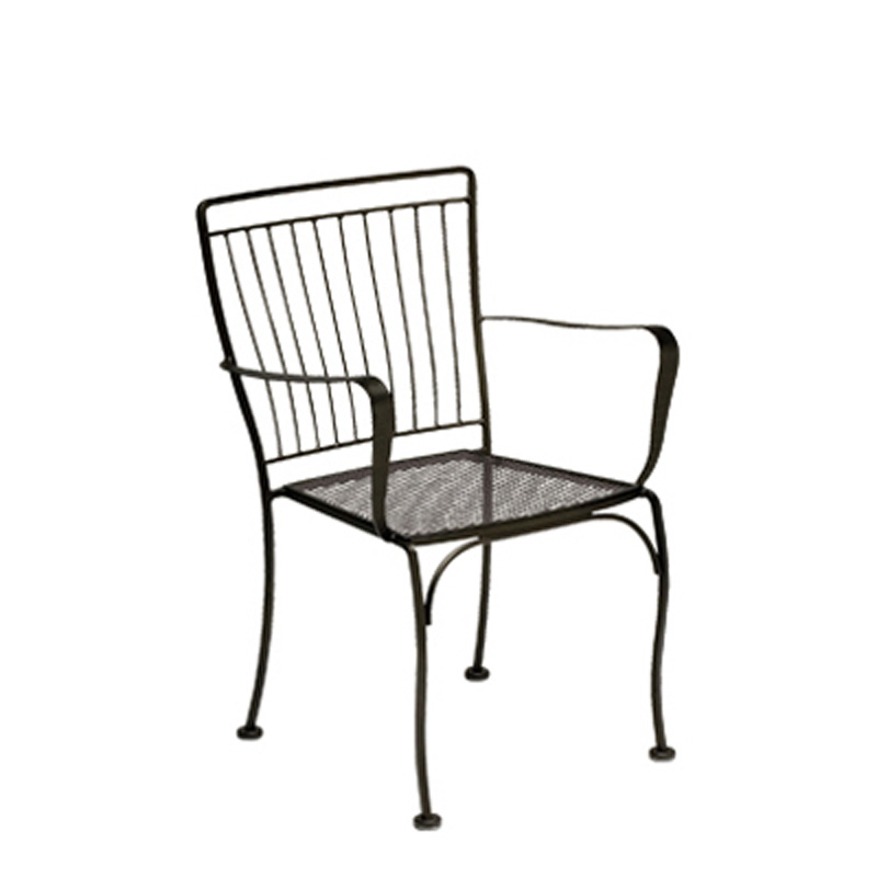 Woodard 1N0009 Easton Bistro Arm Chair - Stackable