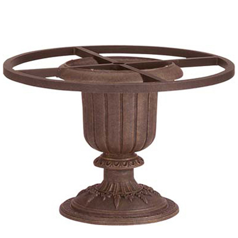 Woodard 32009U TOP and TABLE BASE MATRIX Cast Chelsea Pedestal Table Base - for use with 48 inch Round Tops