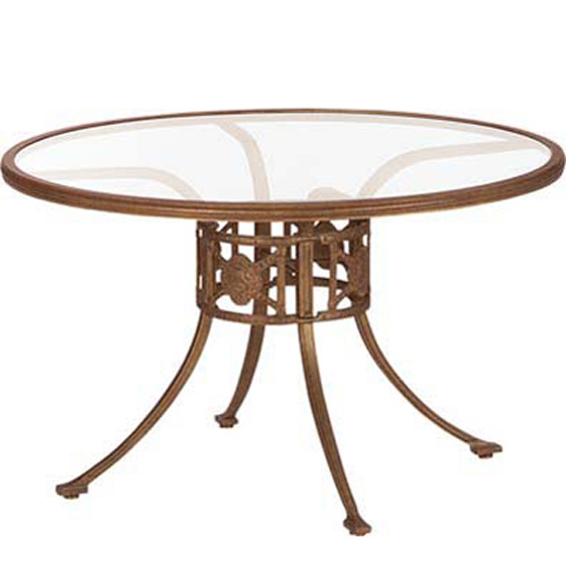 Woodard 32128RG Luxor 48 inch Round Dining Table