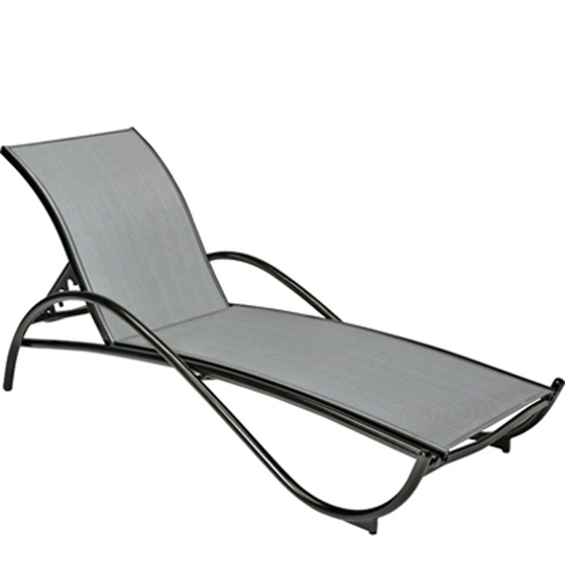 Woodard 5D0470 Tribeca Sterling Adjustable Chaise Lounge - Stackable