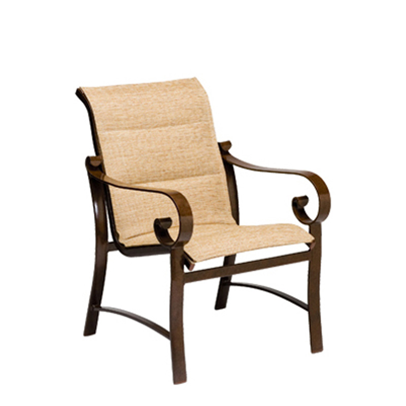 Woodard 62H501 Padded Sling Belden Dining Arm Chair