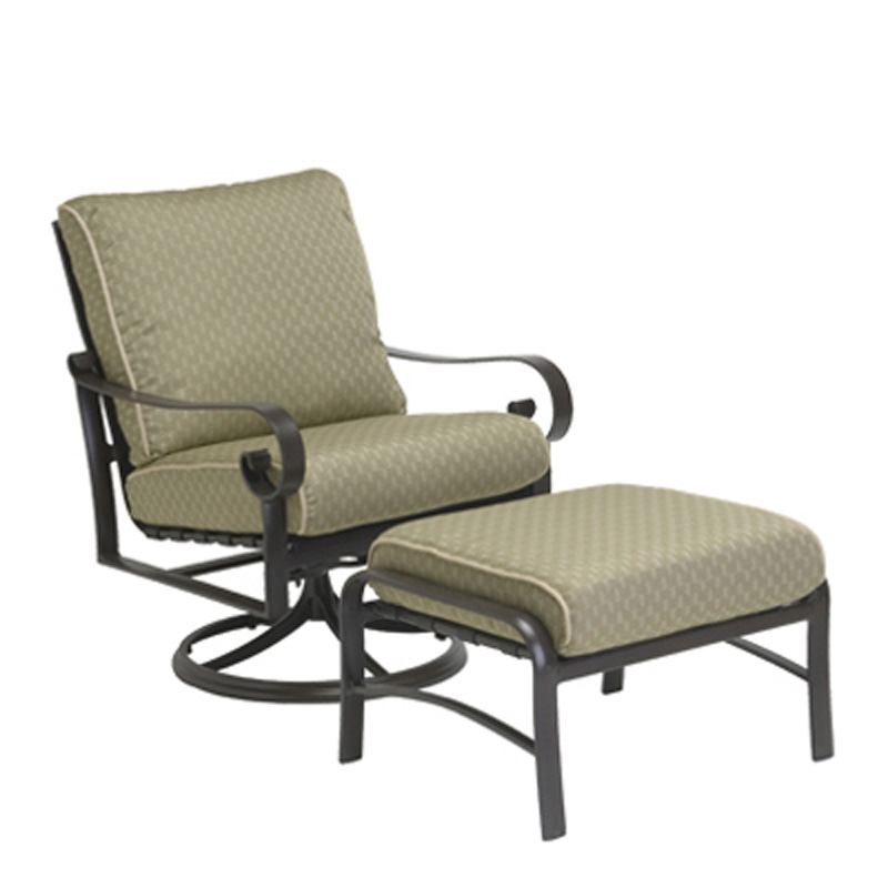 Woodard 690477 Belden Cushion Swivel Rocking Lounge Chair