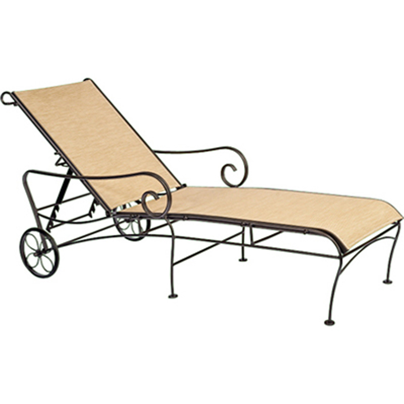 Woodard 750070 Terrace Sling Adjustable Chaise Lounge