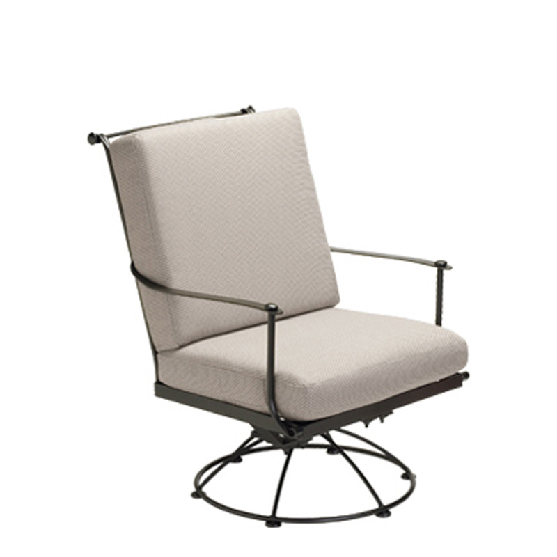 Woodard 7F0077 Maddox Swivel Lounge Chair with Cushions