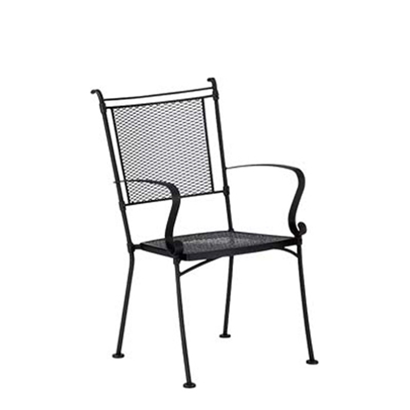 Woodard 7X0001 Bradford Dining Arm Chair - Stackable