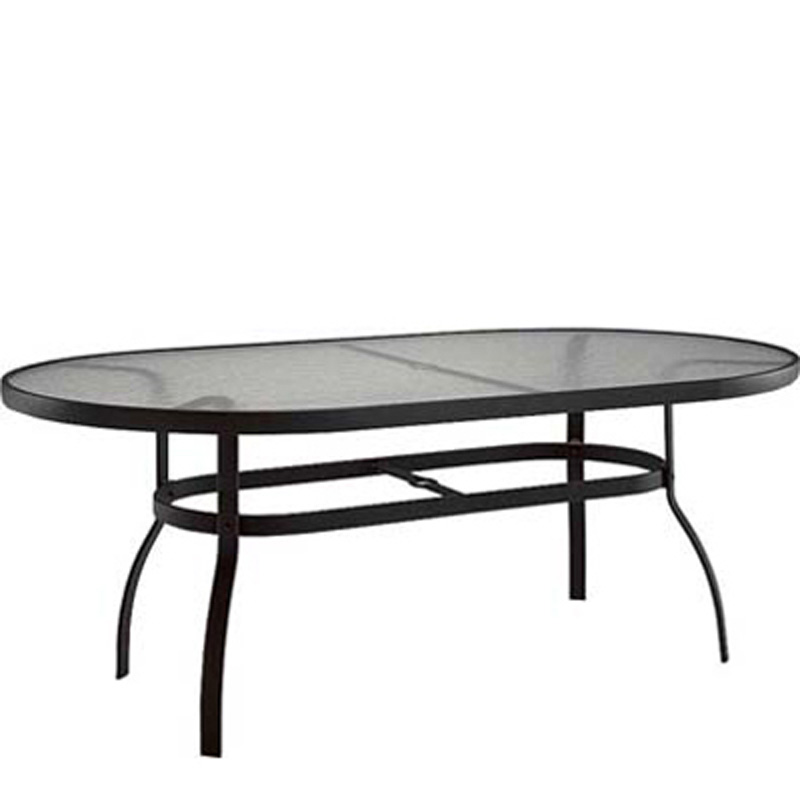 Woodard 827174W Tables-Accessories-and-Bases Tables Accessories and Bases Deluxe 42 inch x 74 inch Oval Dining Table