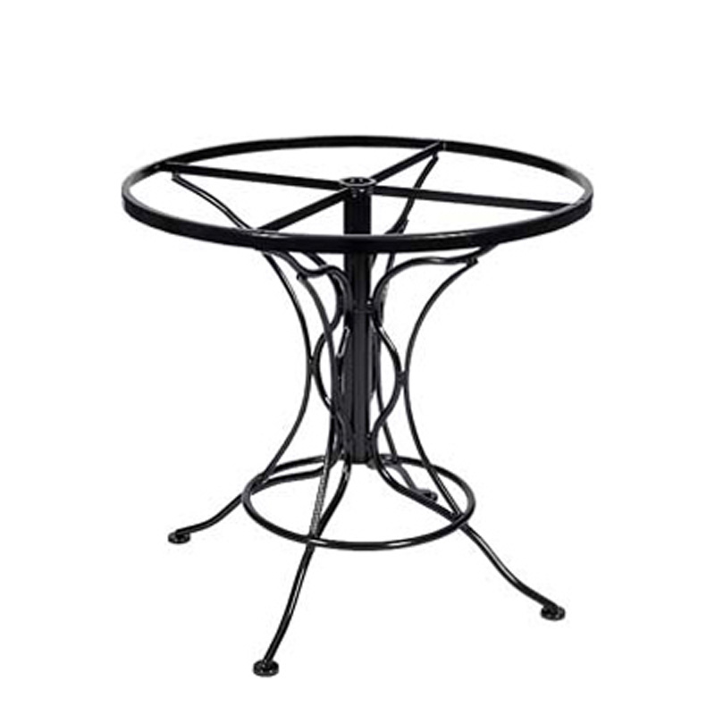 Woodard 88F336 Dining Tables And Bases Wrought Iron Dining Table - Base Only