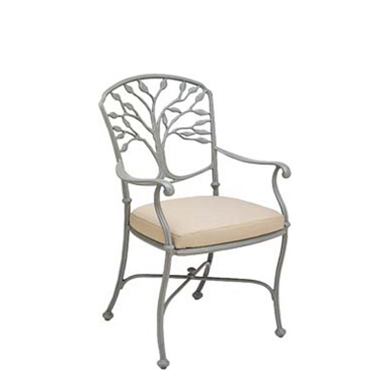 Woodard 8F0401 Heritage Dining Arm Chair - Loose Cushion