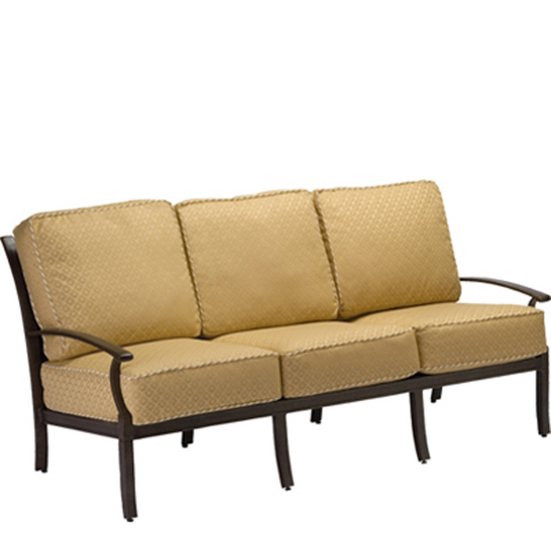 Woodard 9N0420 Sheridan Cushion Sofa - Slat Back