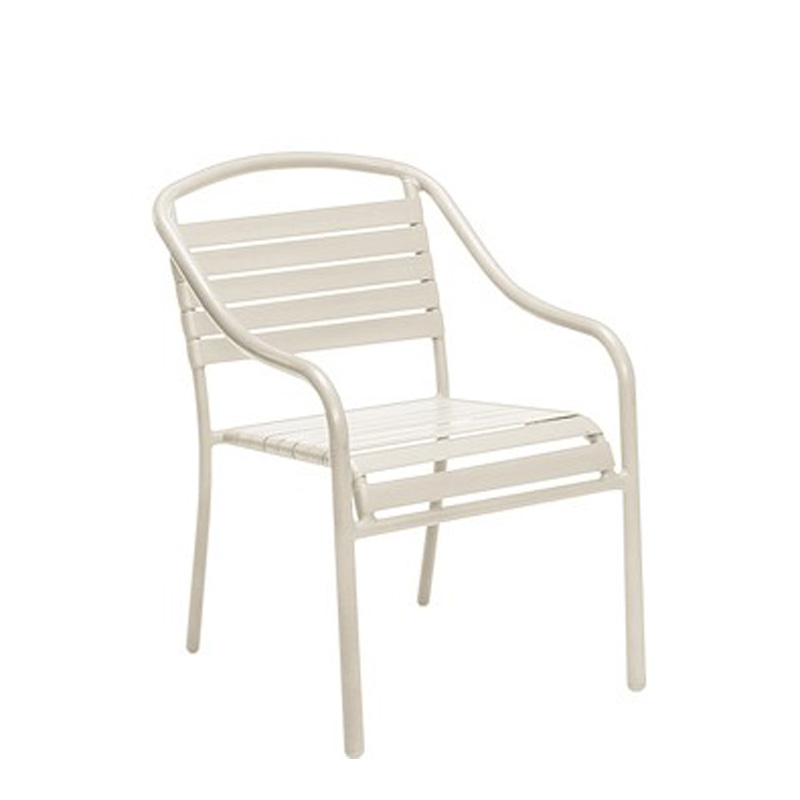 Woodard 23001N.19.4B Aluminum Poolside Baja Sandstone Arm Chair Stackable