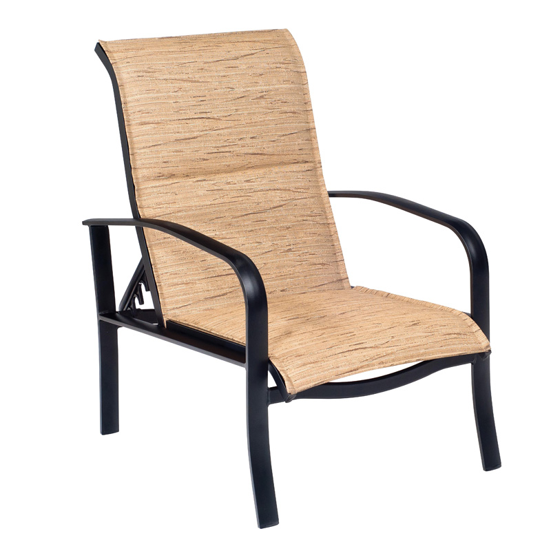 Woodard 2P0535 Fremont Padded Sling Adjustable Lounge Chair